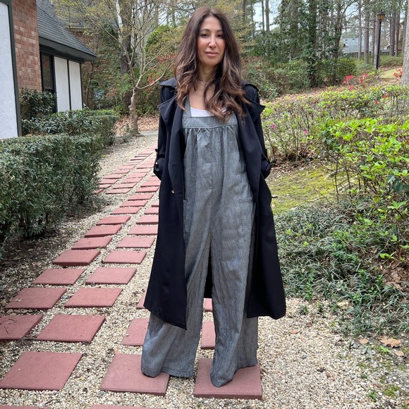 #41 Made in France Fabulous Spring Belted Trench Coat jacket - Picture 3 of 10